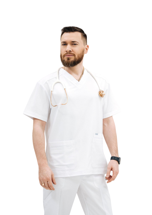Top medyczny 603 — Biały