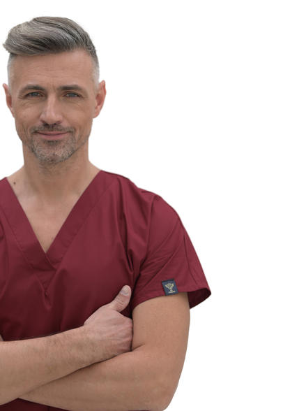 Komplet medyczny 0181S Bordo (Unisex)