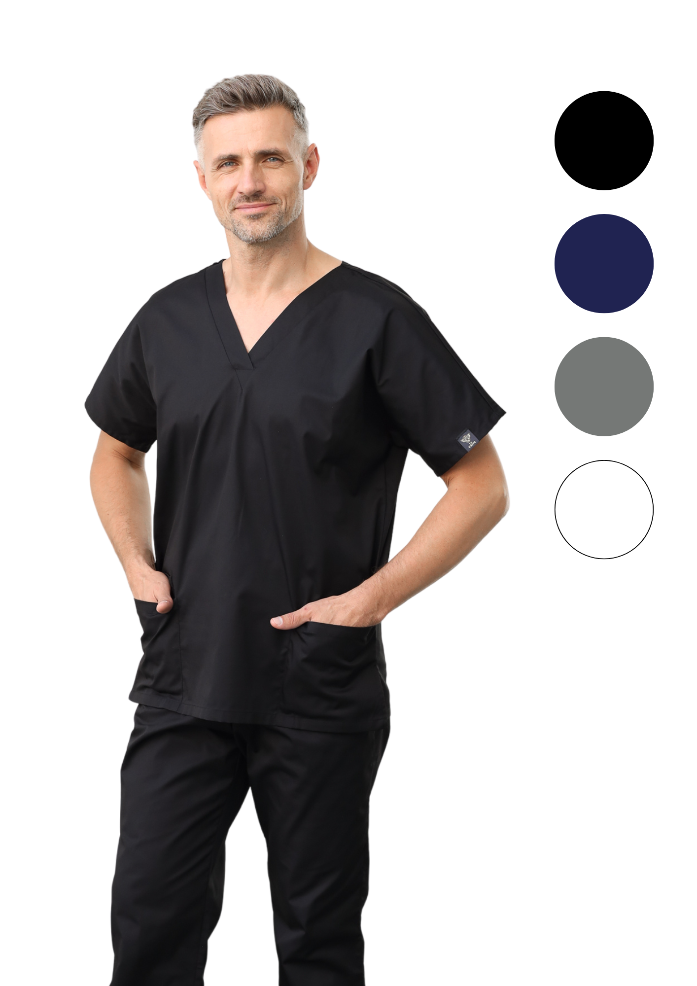 Komplet medyczny 00181 Czarny (Unisex)