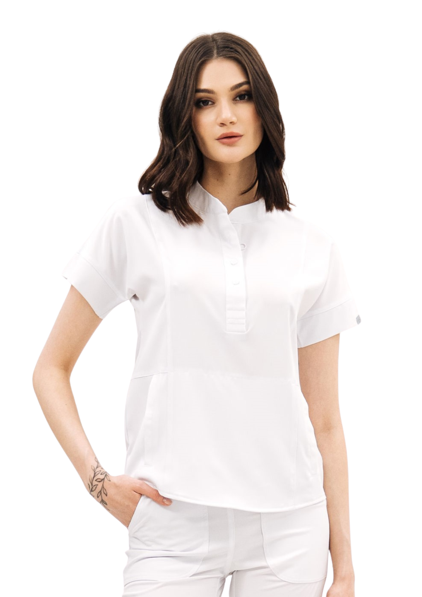 Top medyczny 604 Bialy