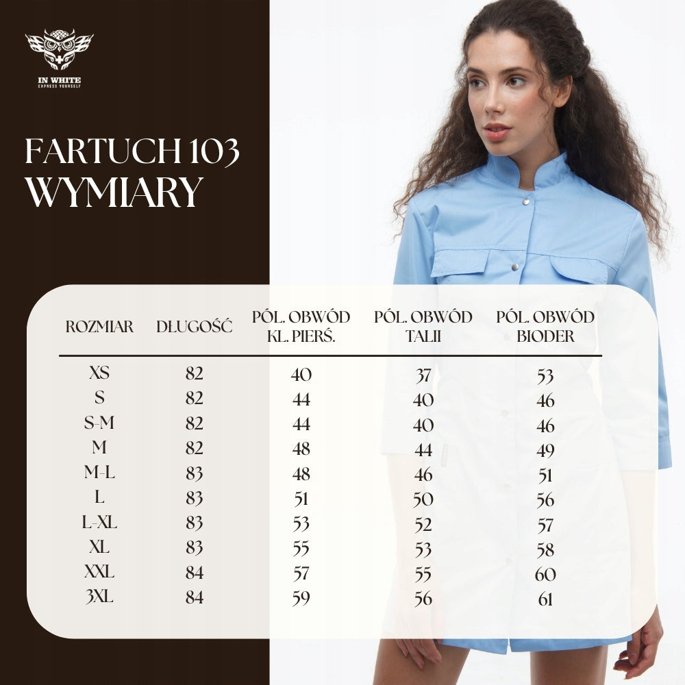 Fartuch medyczny 103 — Biały