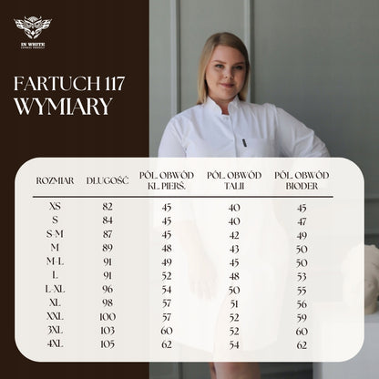 Fartuch medyczny 117 Biały