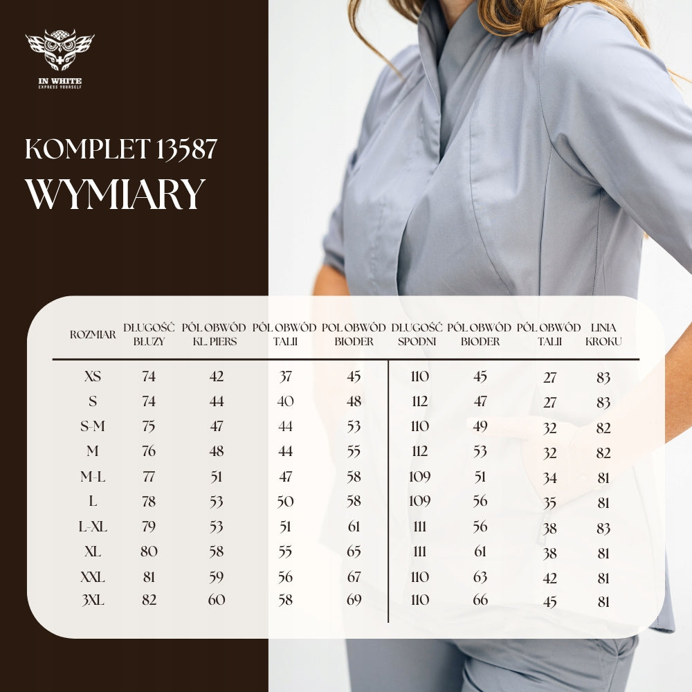 Komplet medyczny 13587 Szary