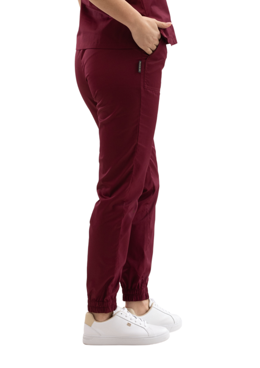 Spodnie medyczne 89 Bordo S