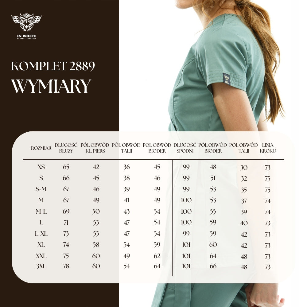 Komplet medyczny 2889 — Czarny