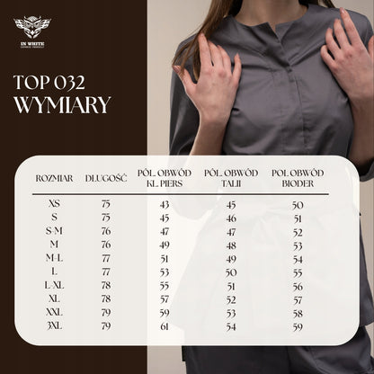 Top medyczny 32 Czarny