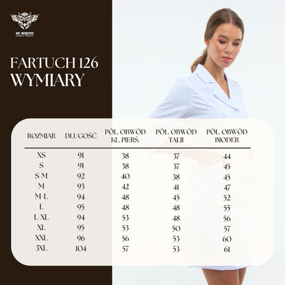 Fartuch medyczny 126 — Biały