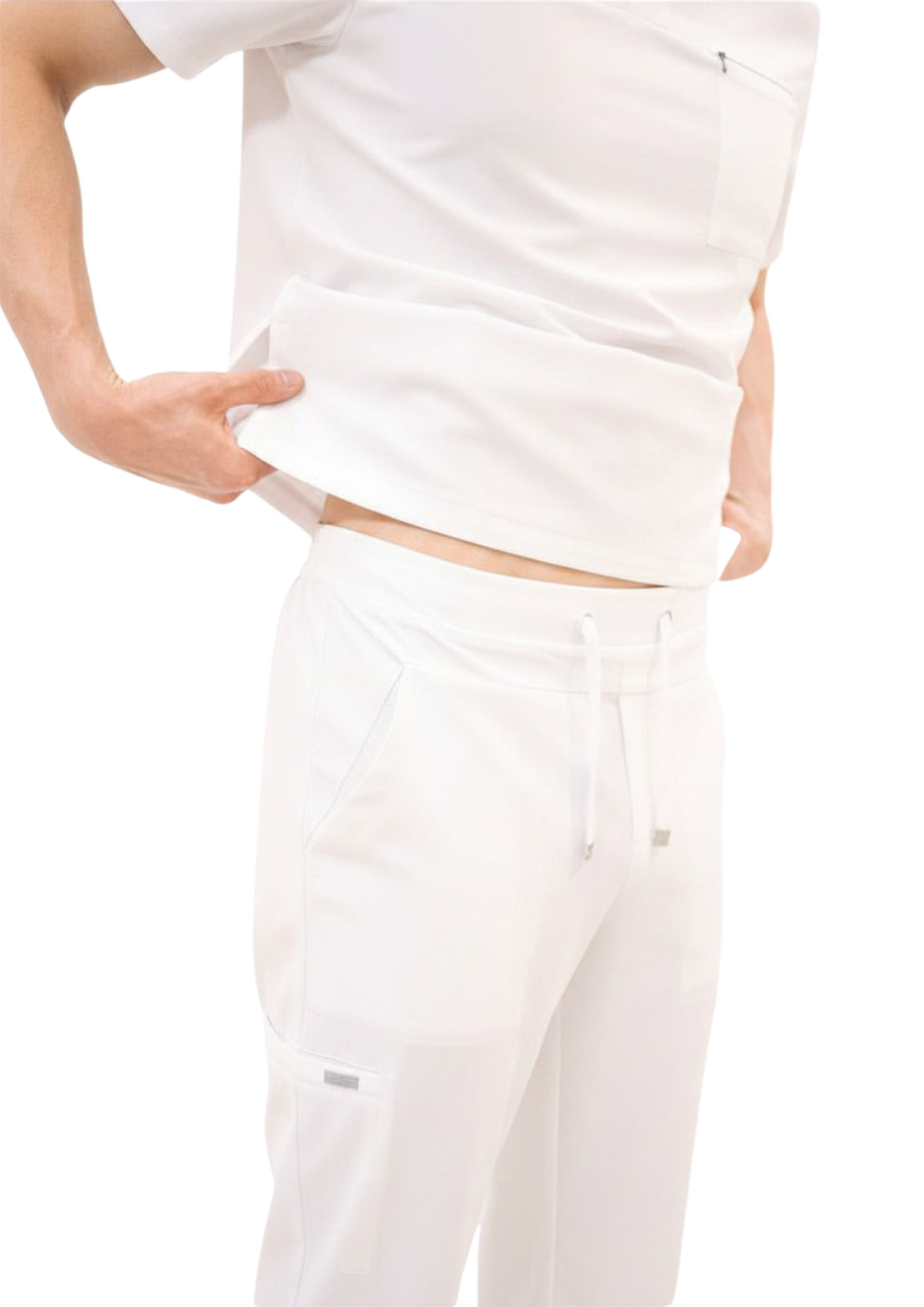 Spodnie medyczne 70 Biale