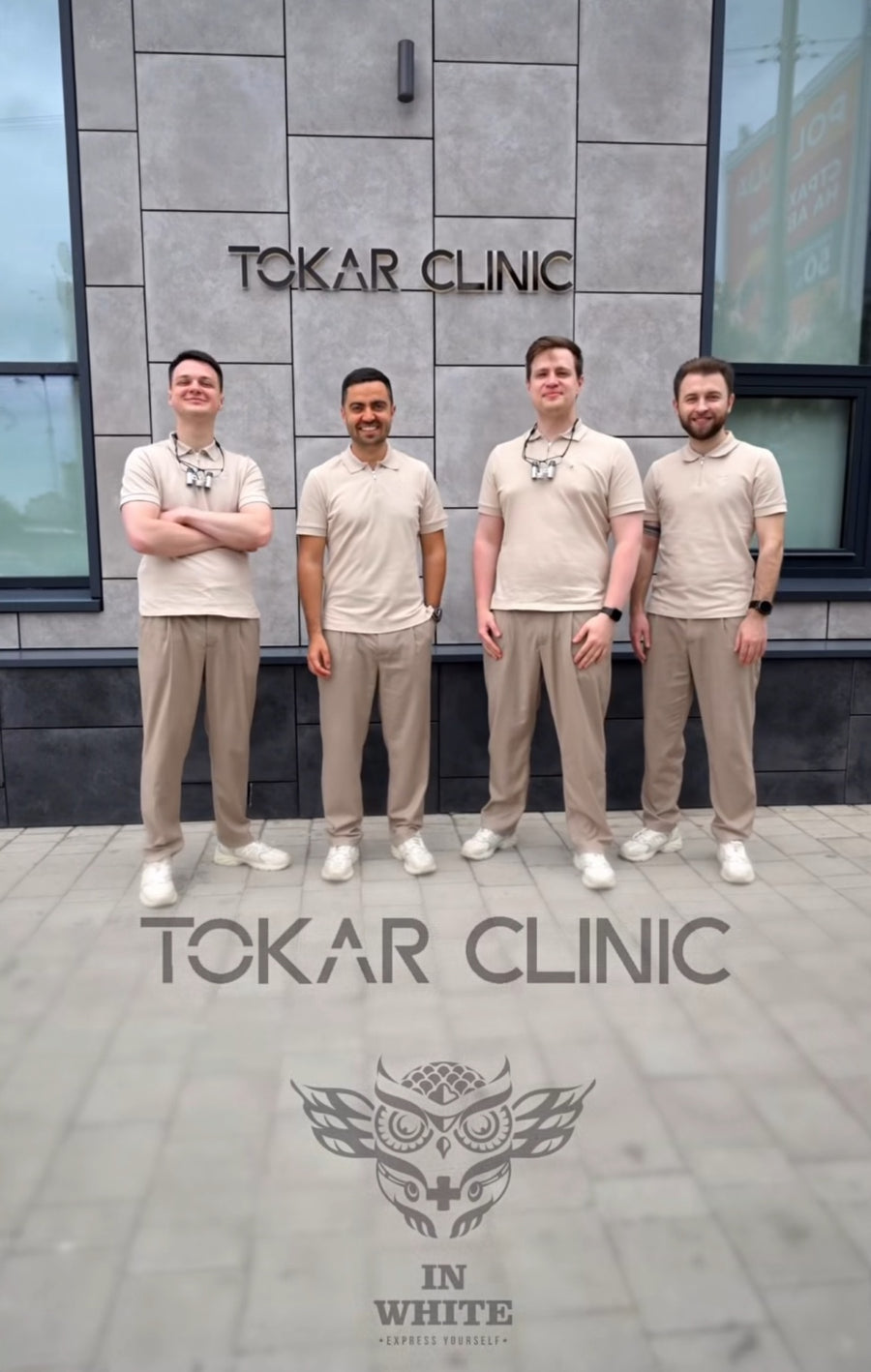 Zespół Tokar Clinic w jasnych uniformach InWhite