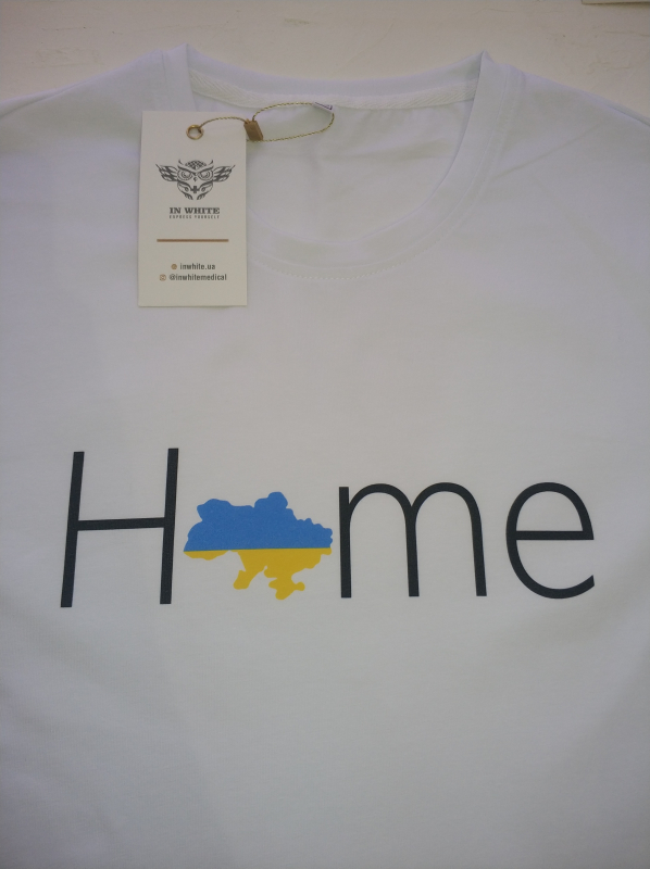 Медична футболка 6600 Білий - Home Ukraine
