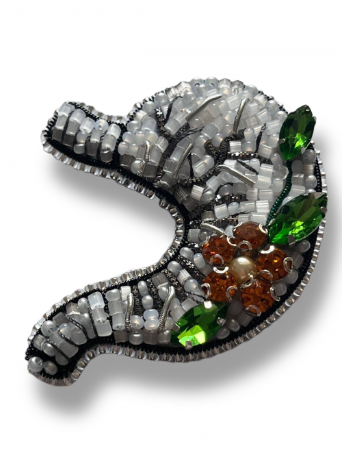 Брошка "Шлунок, квітка" Ручна робота