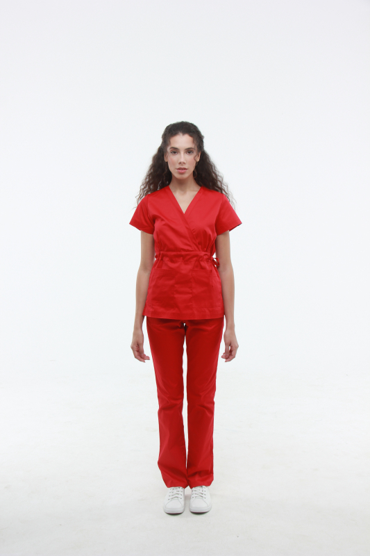 Медичний костюм 1981 Червоний