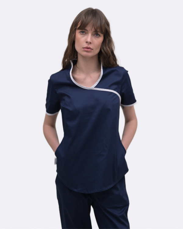 Komplet medyczny damski 4189/1 Granatowy