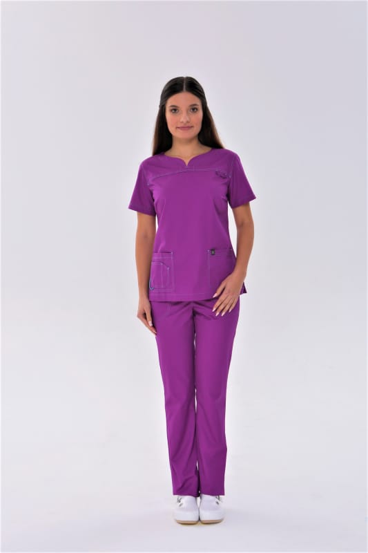 Медичний костюм 1381 Фіолетовий