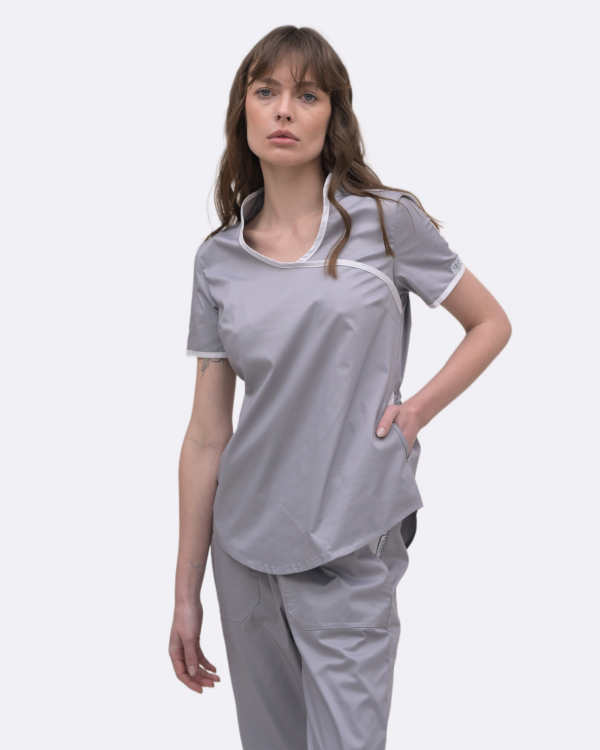 Komplet medyczny damski 4189/1 Szary