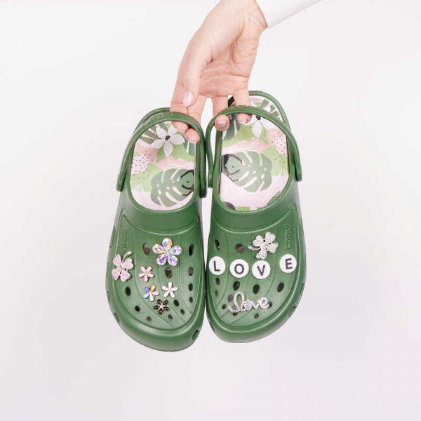 Medizinische Schuhe COQUI 6352 Grün/Tropisch