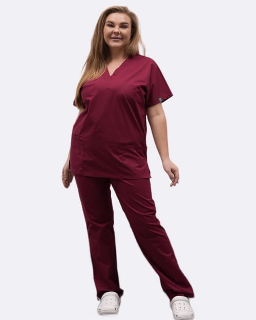 Медицинский костюм 0181S Бордо (Unisex) Медицинский костюм 0181S Бордо (Unisex)