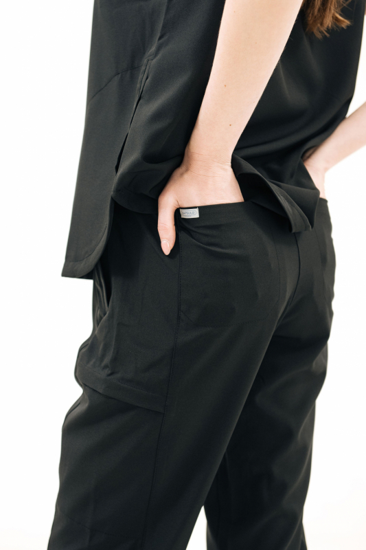 Spodnie medyczne 61 Czarne