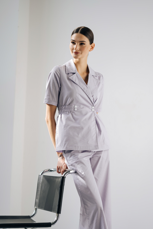 Spodnie medyczne 97 Liliowy