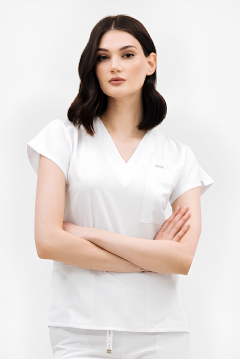 Top medyczny 609 Biały