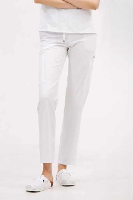 Spodnie medyczne 63 Białe