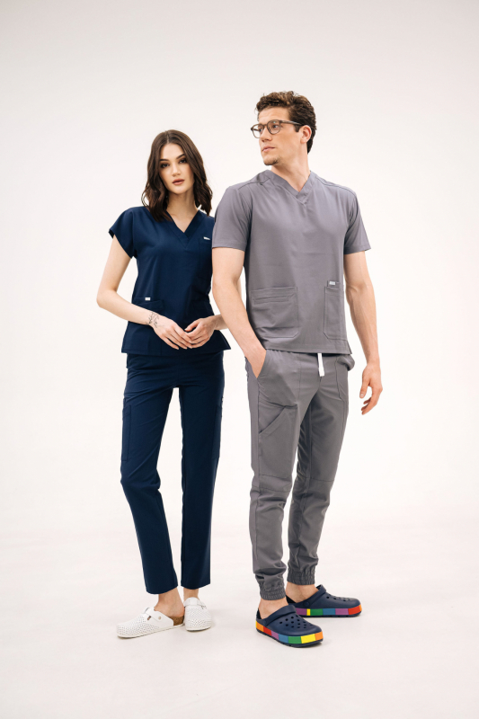 Bluza medyczna 603 Mokry asfalt