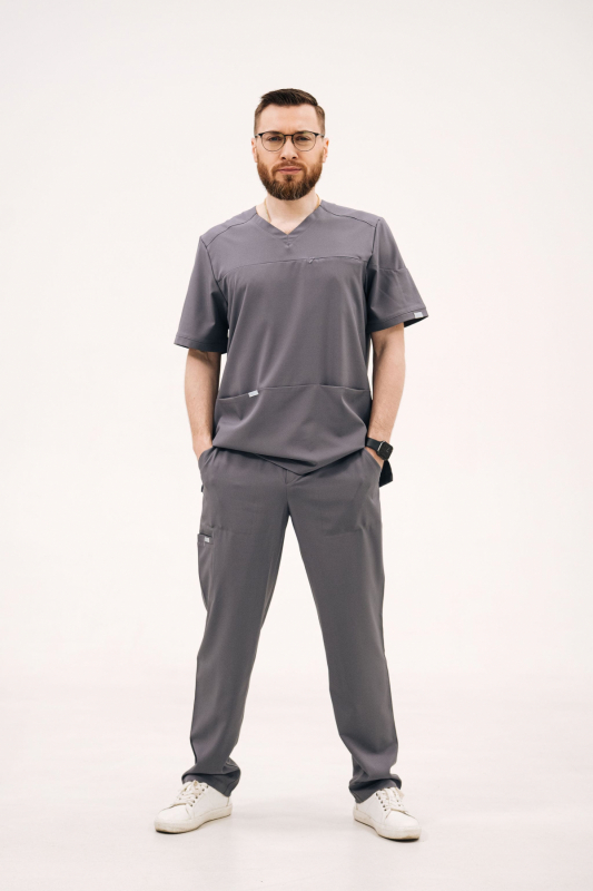 Bluza medyczna 601 Mokry asfalt