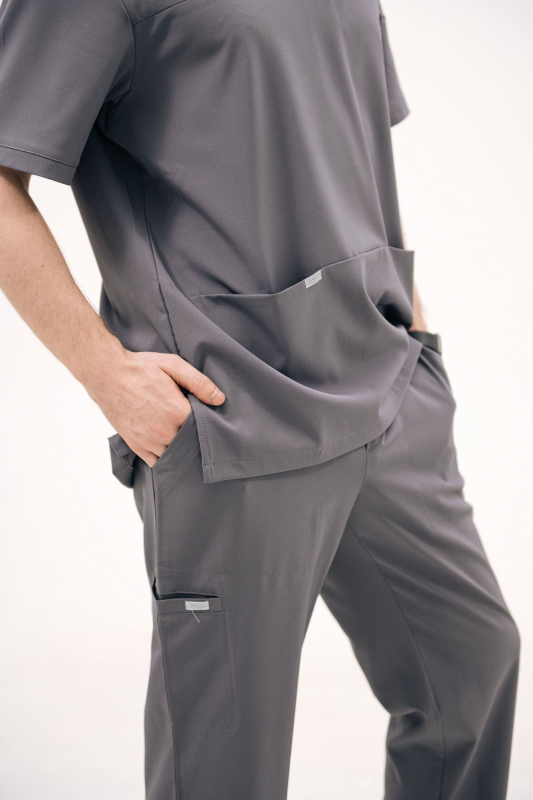 Bluza medyczna 601 Mokry asfalt