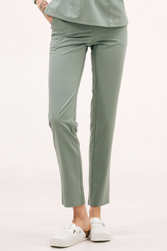 Spodnie medyczne 62 R Oliwka