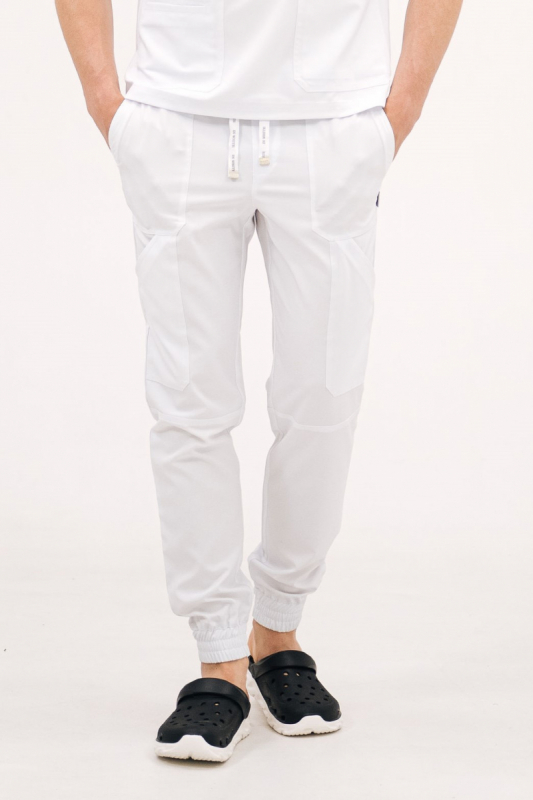 Spodnie medyczne 65 Białe