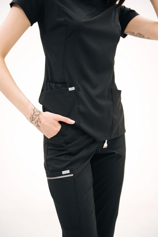 Bluza medyczna 606 Czarna