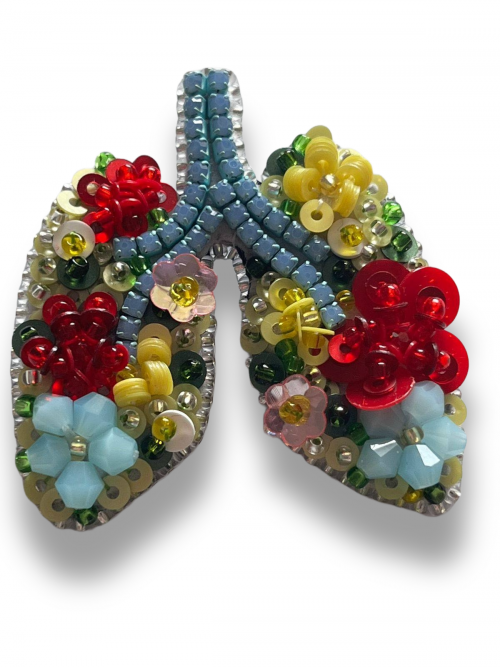 Брошка "Легкі, квіти" Ручна робота